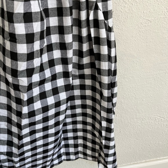 Simple Flavor Woman Black/White Check Empire Waist Midi Dress, Size M - Picture 6 of 7